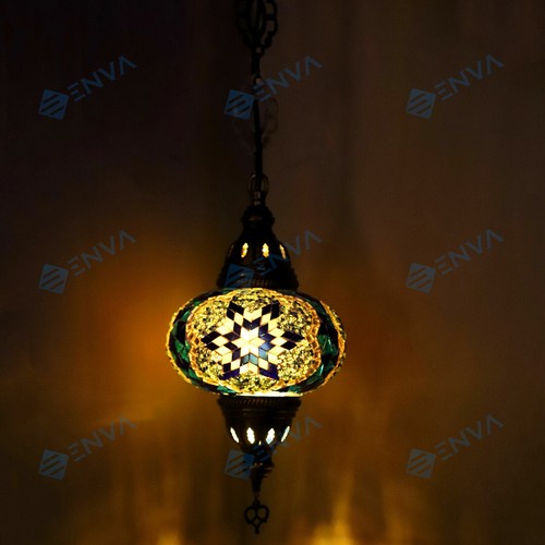 Lustre suspendu verre - en,
