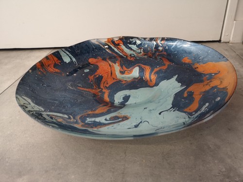 Grand plat verre - verre, (turque)